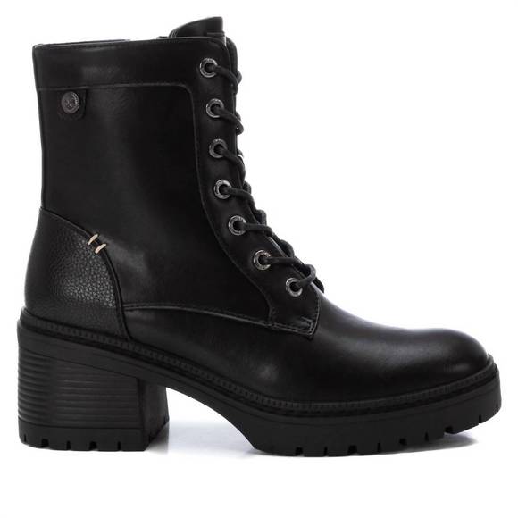 NEW XTI women's combat booties in black - Picture 1 of 5